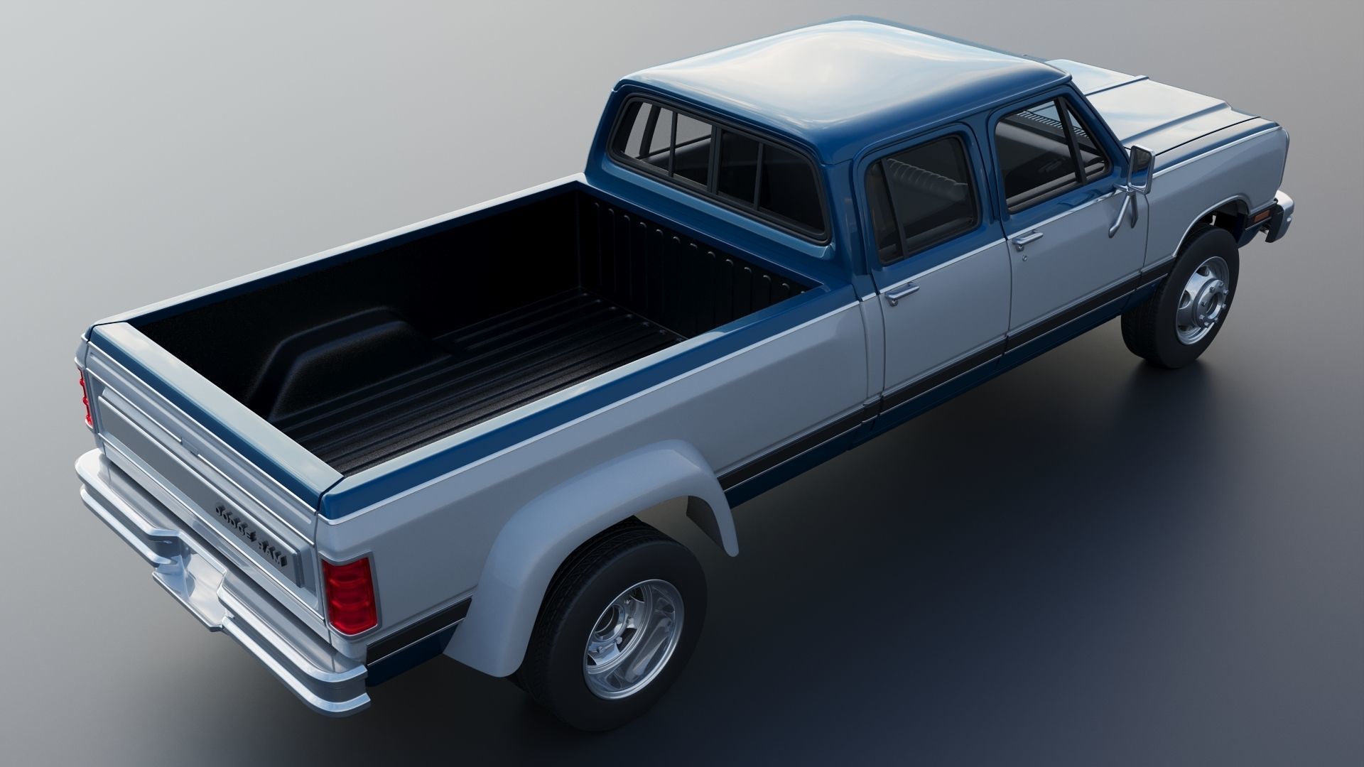 Dodge Ram W350 Crew Cab Dually 1983 3D print model_7