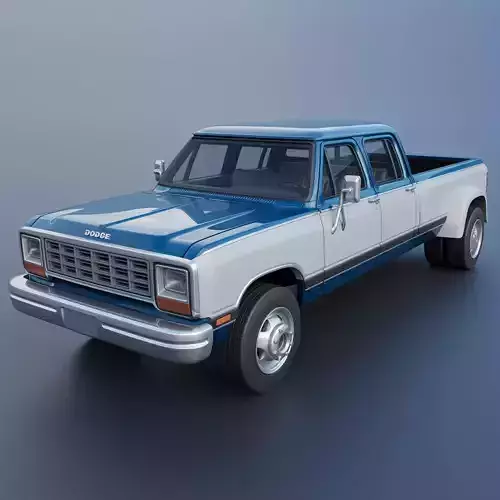 Dodge Ram W350 Crew Cab Dually 1983 3D print model