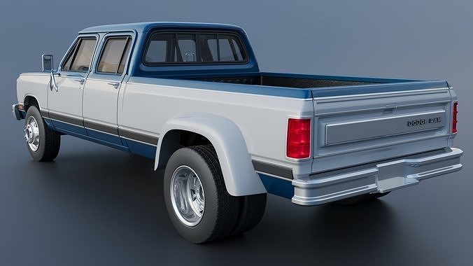 Dodge Ram W350 Crew Cab Dually 1983 3D print model 5