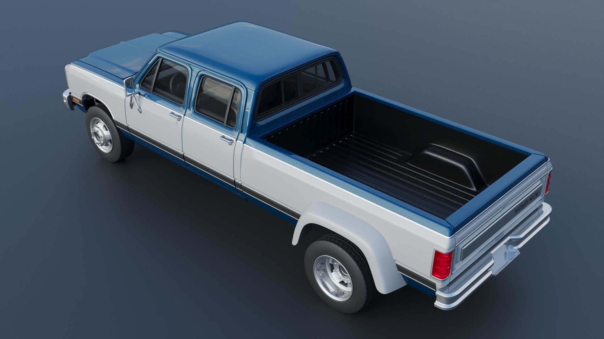 Dodge Ram W350 Crew Cab Dually 1983 3D print model_5