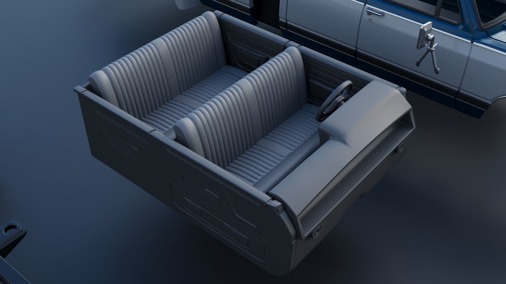 Dodge Ram W350 Crew Cab Dually 1983 3D print model_26