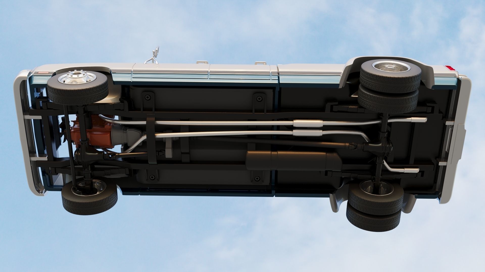 Dodge Ram W350 Crew Cab Dually 1983 3D print model_17