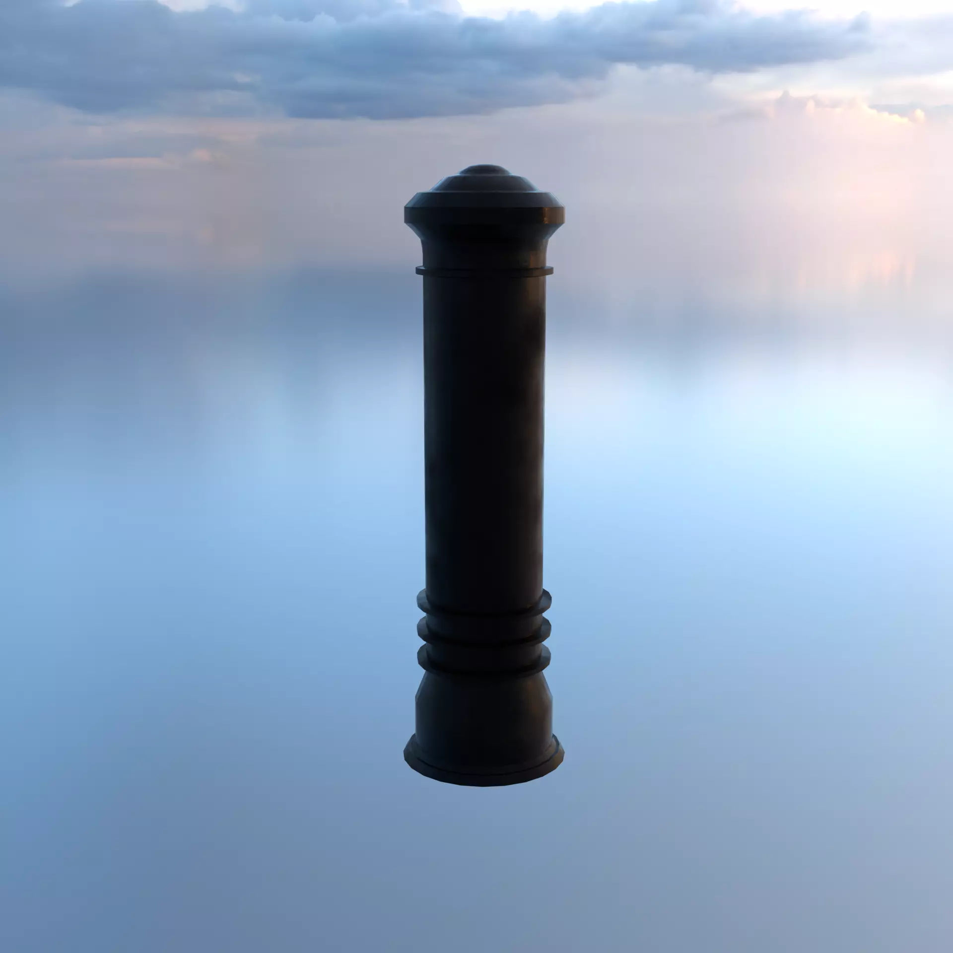Street Bollard Free low-poly 3D model