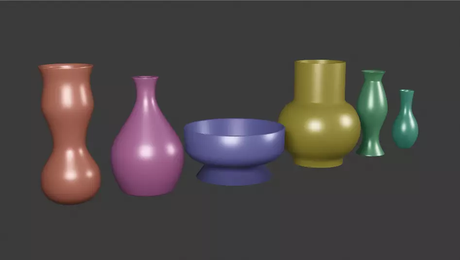 Vase Pack 3D model_0