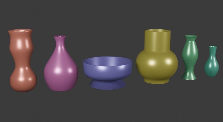 Vase Pack 3D model_1