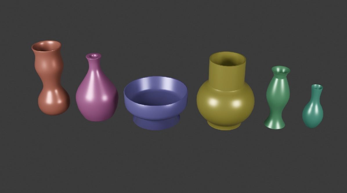 Vase Pack 3D model_4