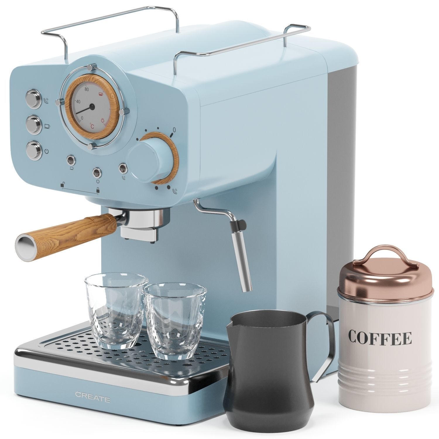 CREATE espresso coffee machine 3D model_1