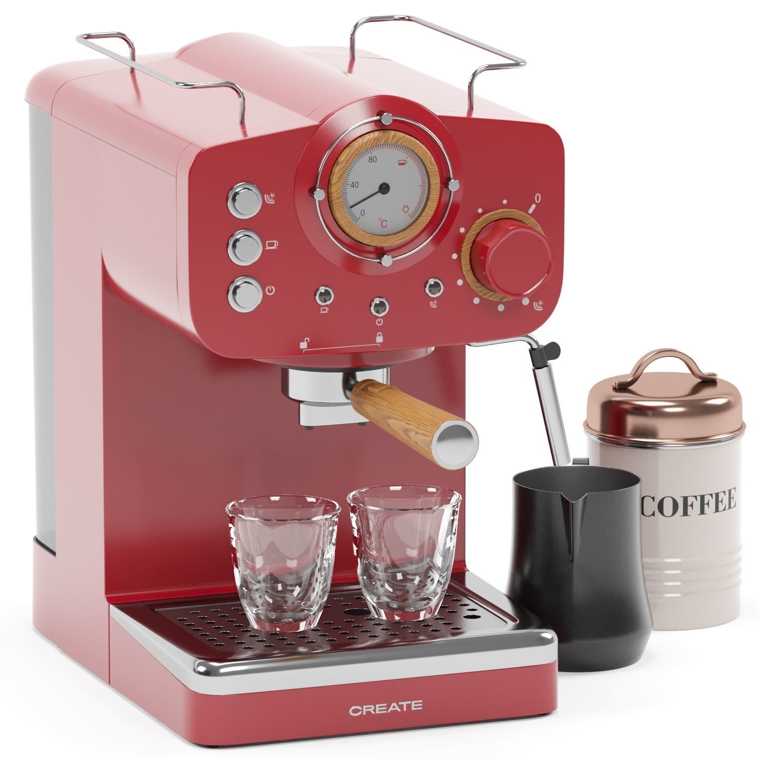CREATE espresso coffee machine 3D model_4
