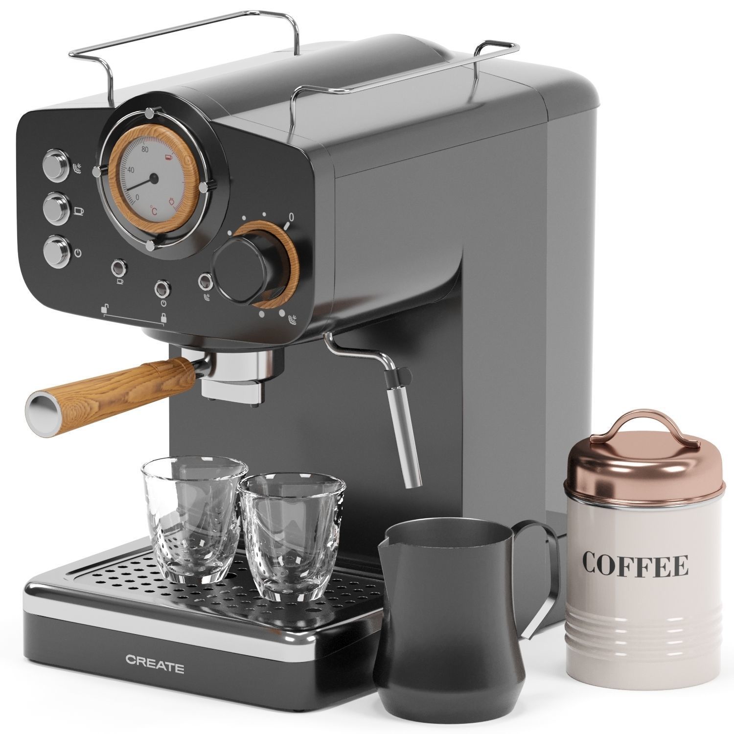 CREATE espresso coffee machine 3D model_2