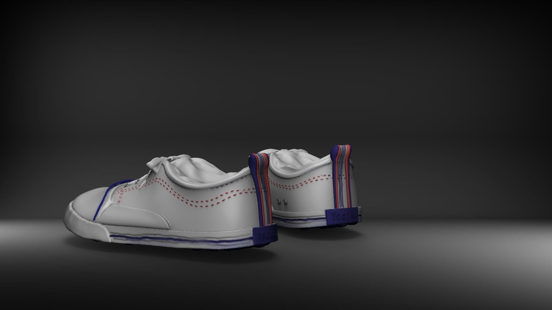 Topper canvas sneakers- Print Model 3D 3D print model_7