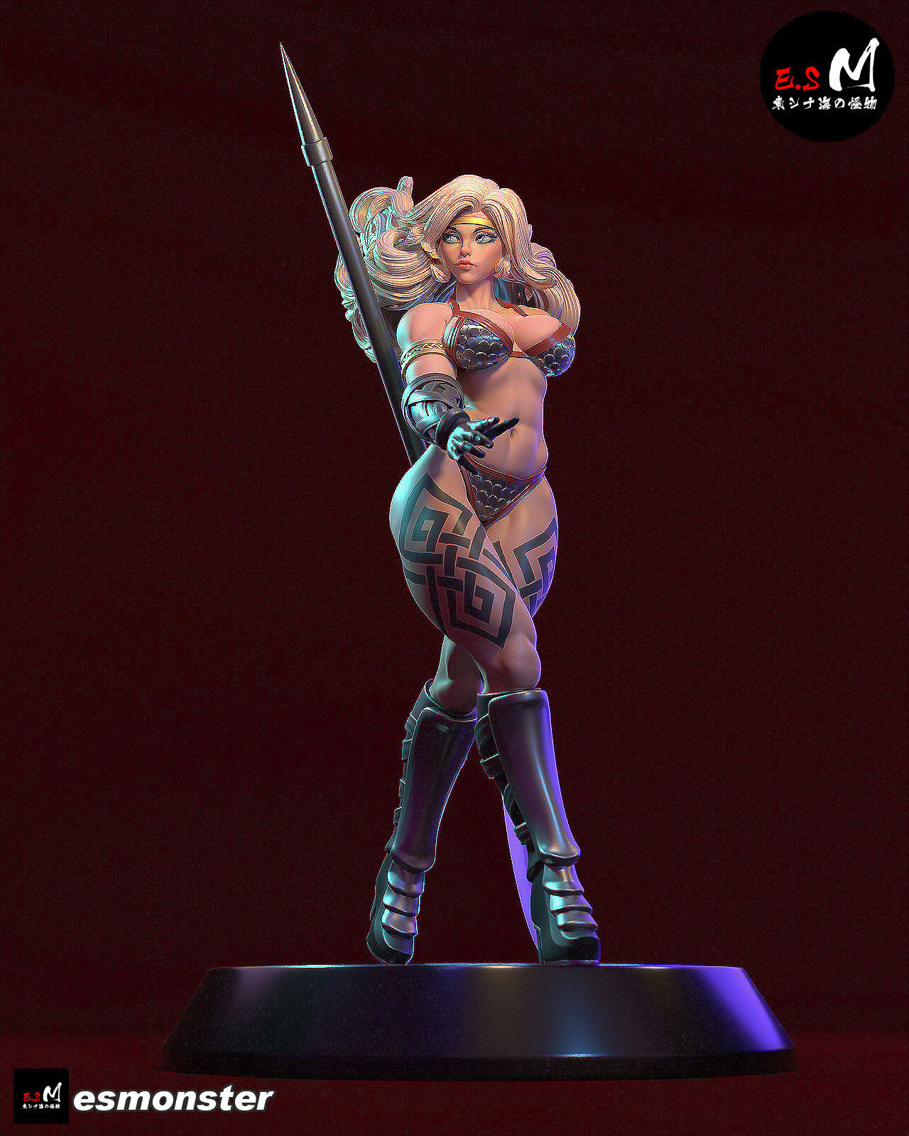 Amazon Dragon Crown 3D print model_7