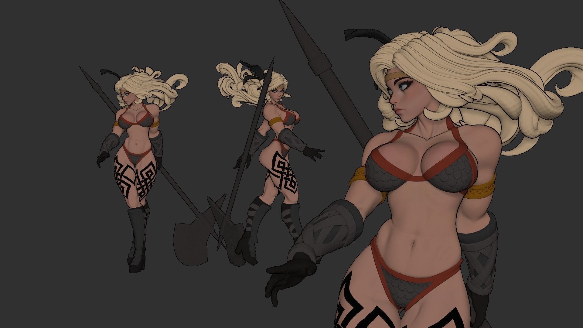 Amazon Dragon Crown 3D print model_1