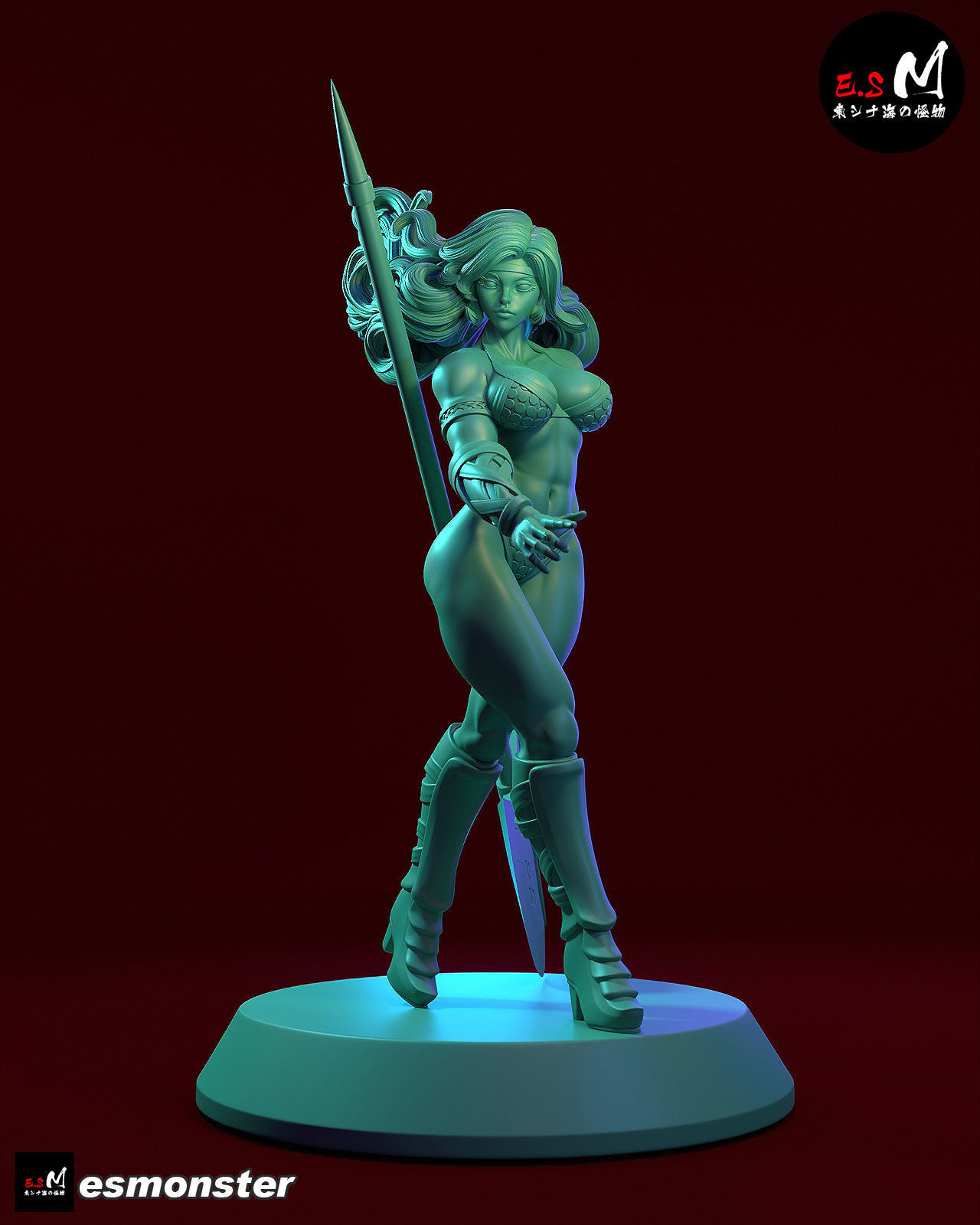 Amazon Dragon Crown 3D print model_15