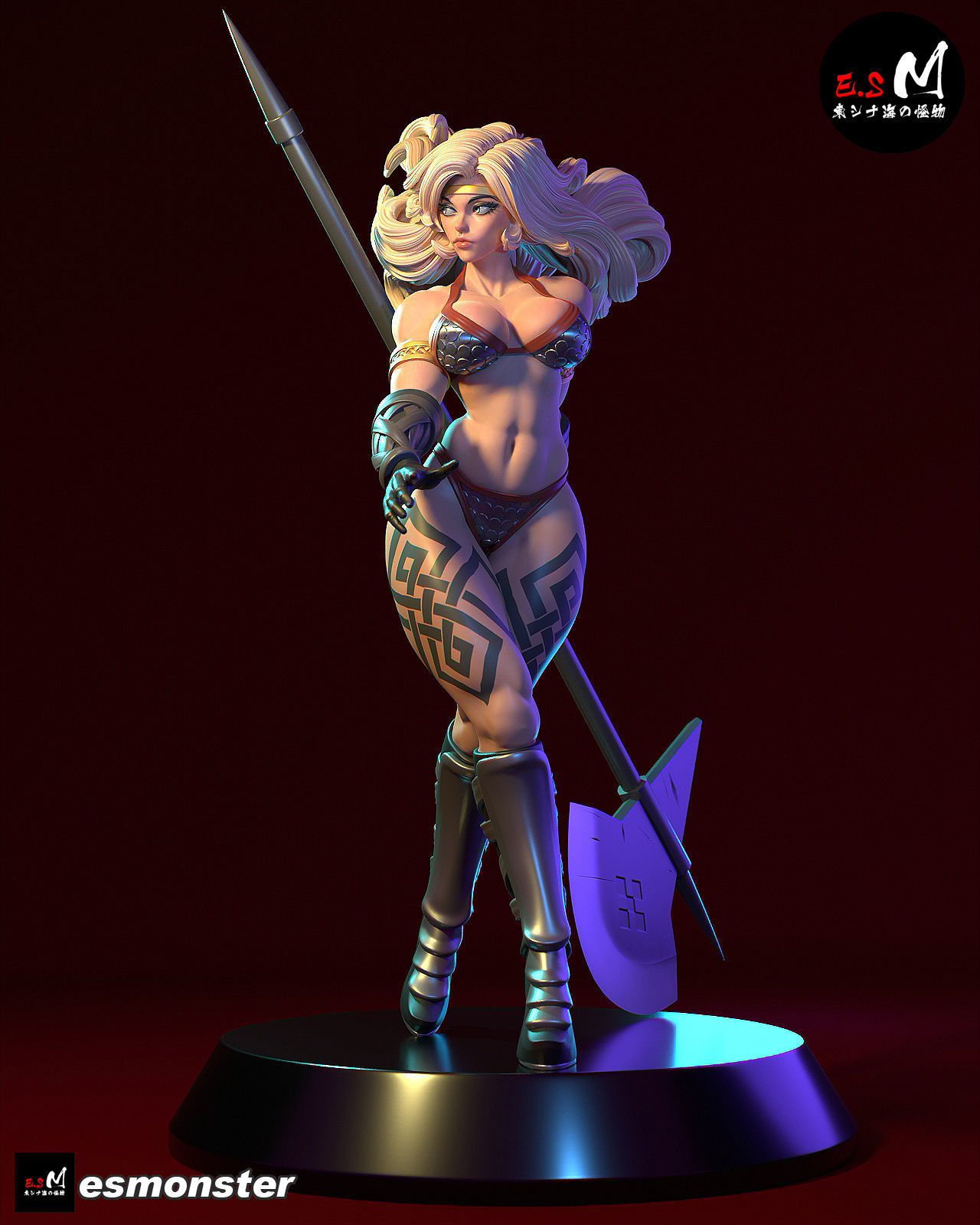 Amazon Dragon Crown 3D print model_2