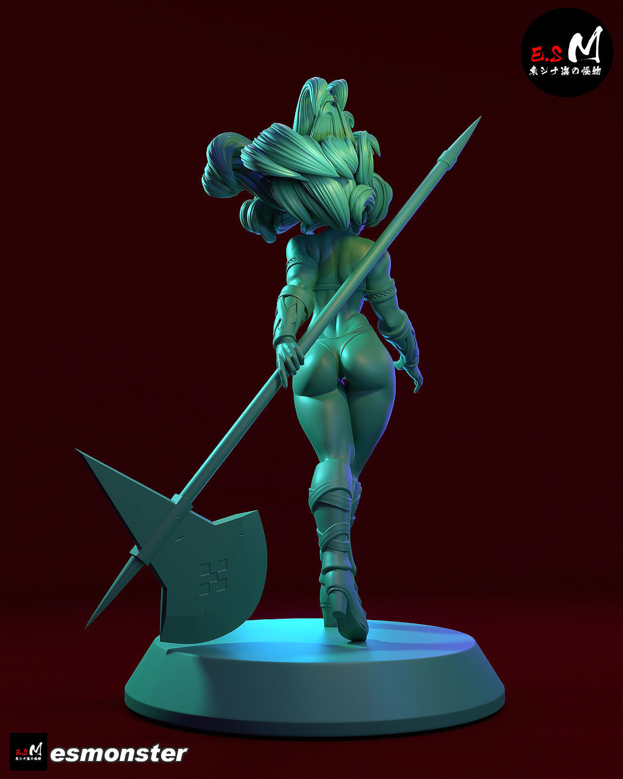 Amazon Dragon Crown 3D print model_17