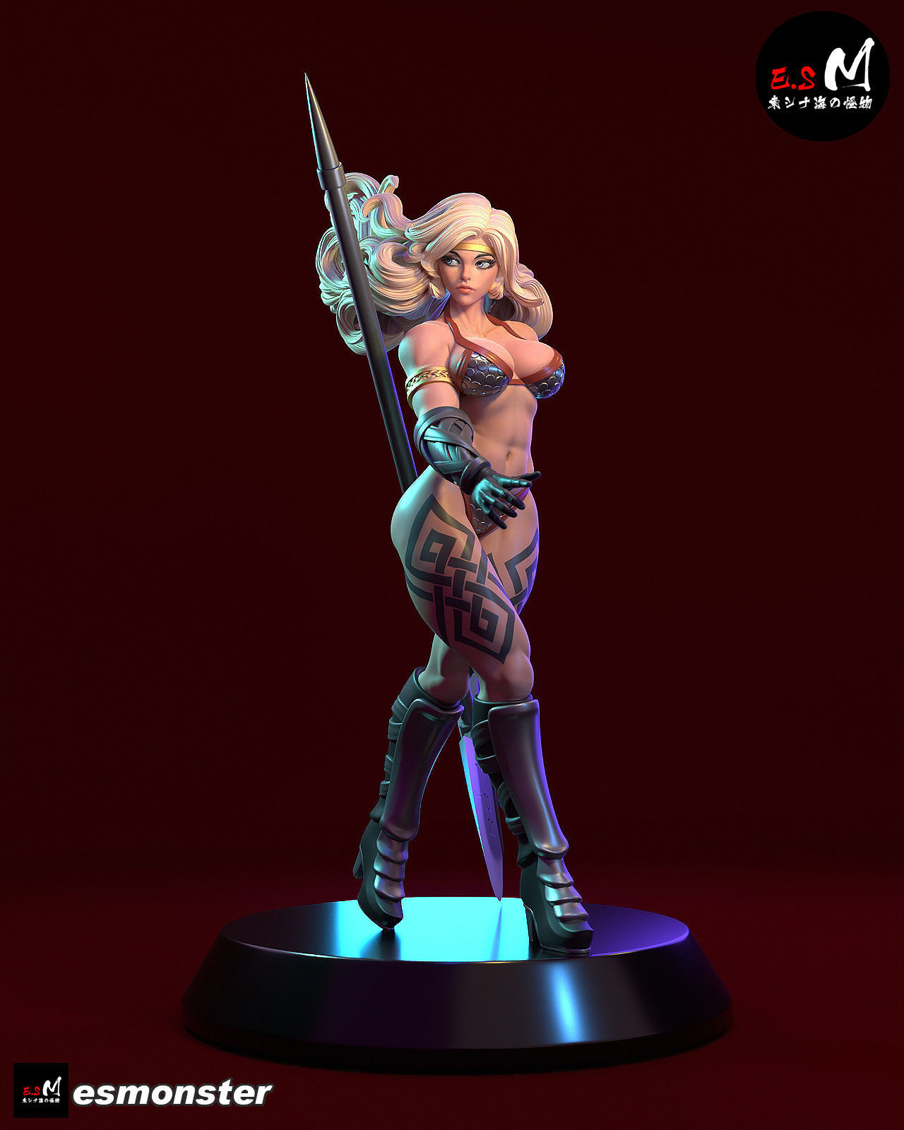 Amazon Dragon Crown 3D print model_12