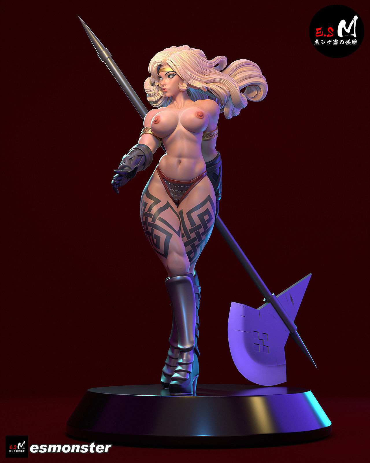 Amazon Dragon Crown 3D print model_9