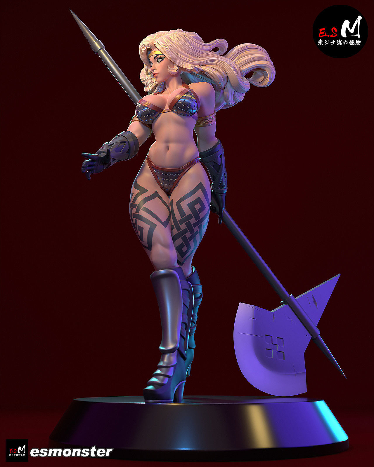 Amazon Dragon Crown 3D print model_6