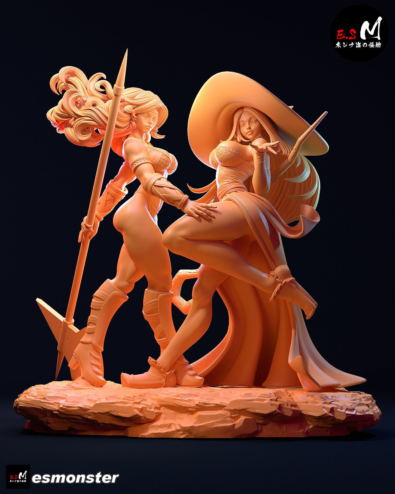 Sorceress Amazon Dragon Crown 3D print model_2