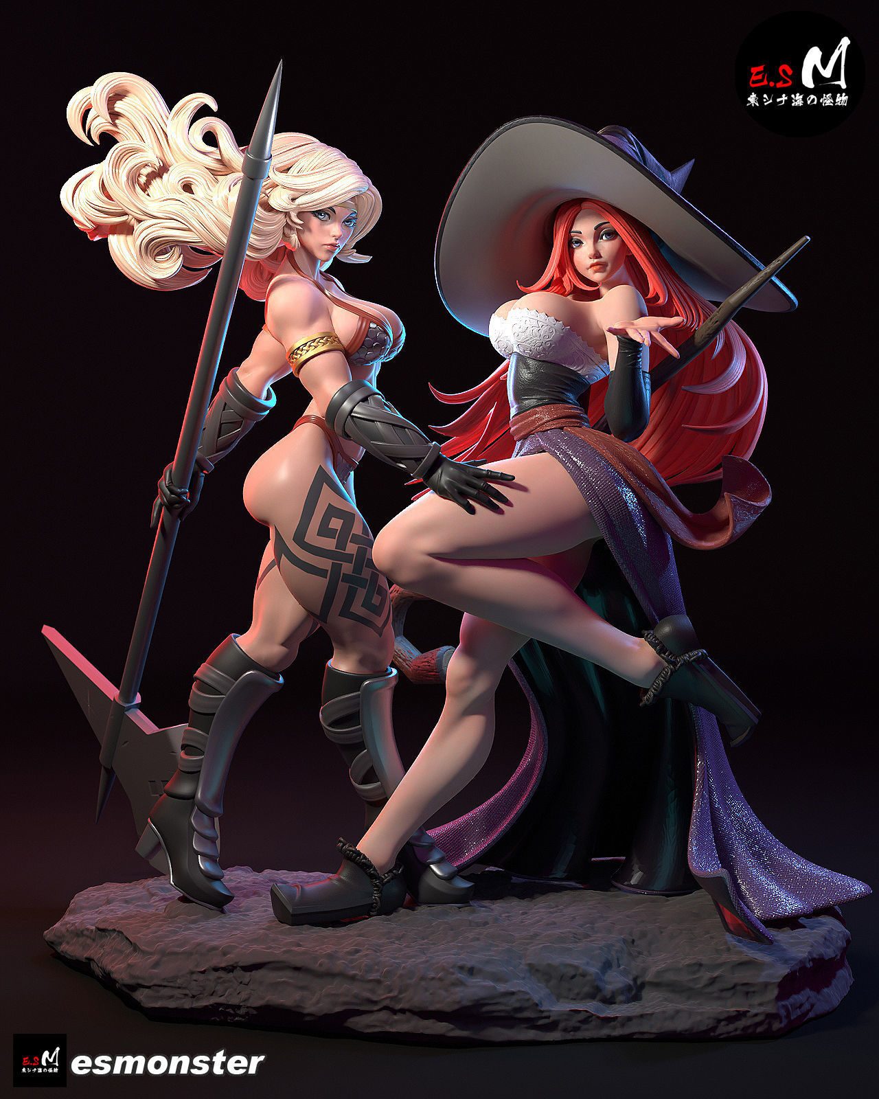Sorceress Amazon Dragon Crown 3D print model_22