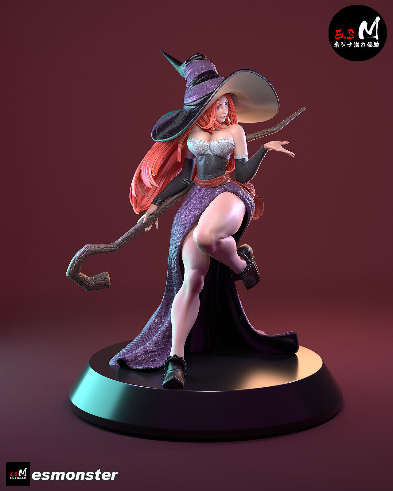 Sorceress Amazon Dragon Crown 3D print model_7