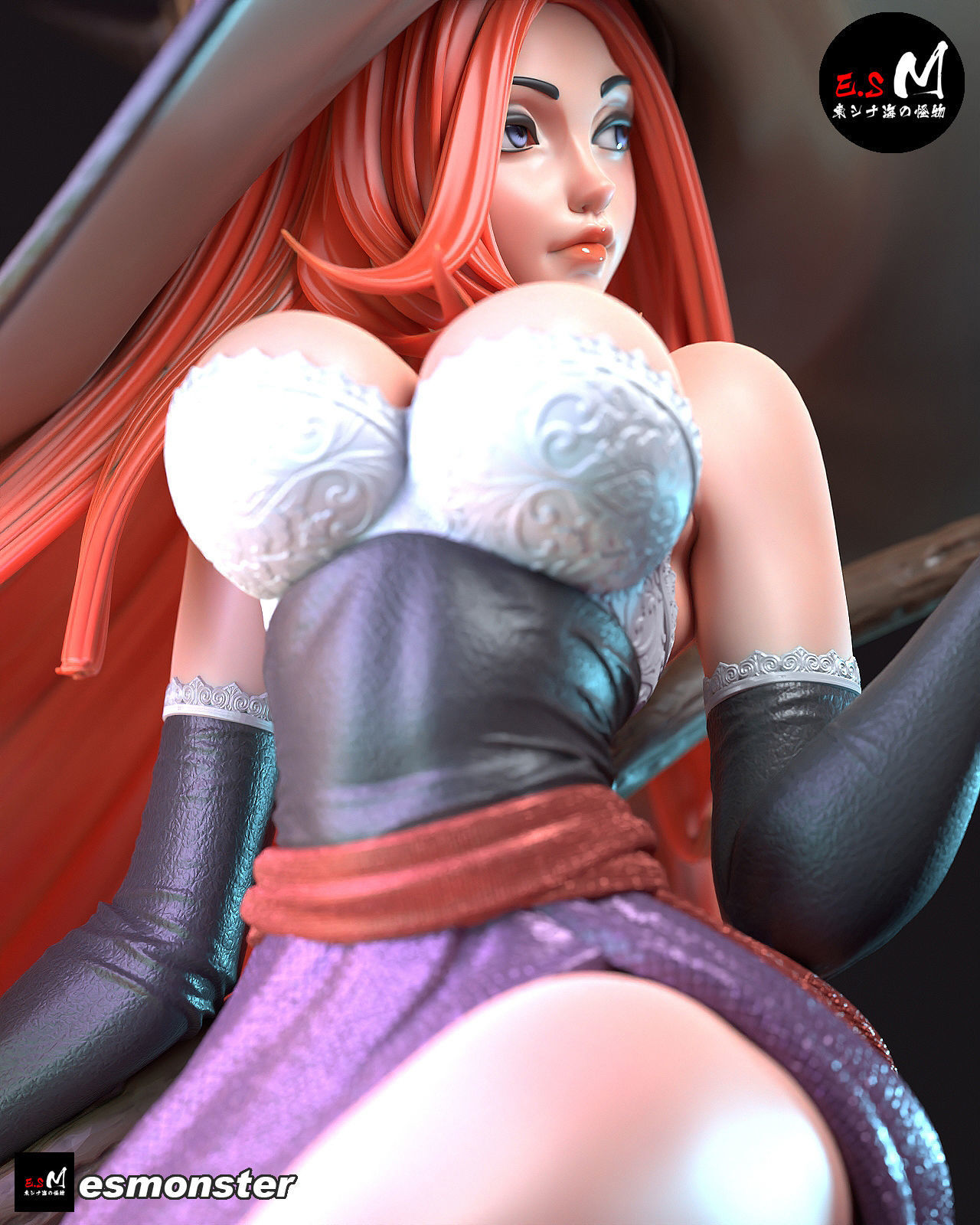 Sorceress Amazon Dragon Crown 3D print model_41