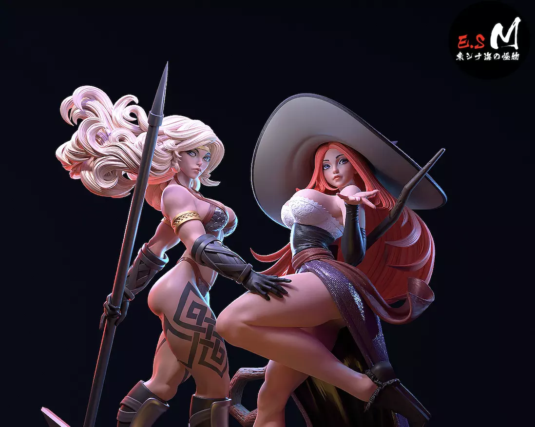 Sorceress Amazon Dragon Crown 3D print model_0