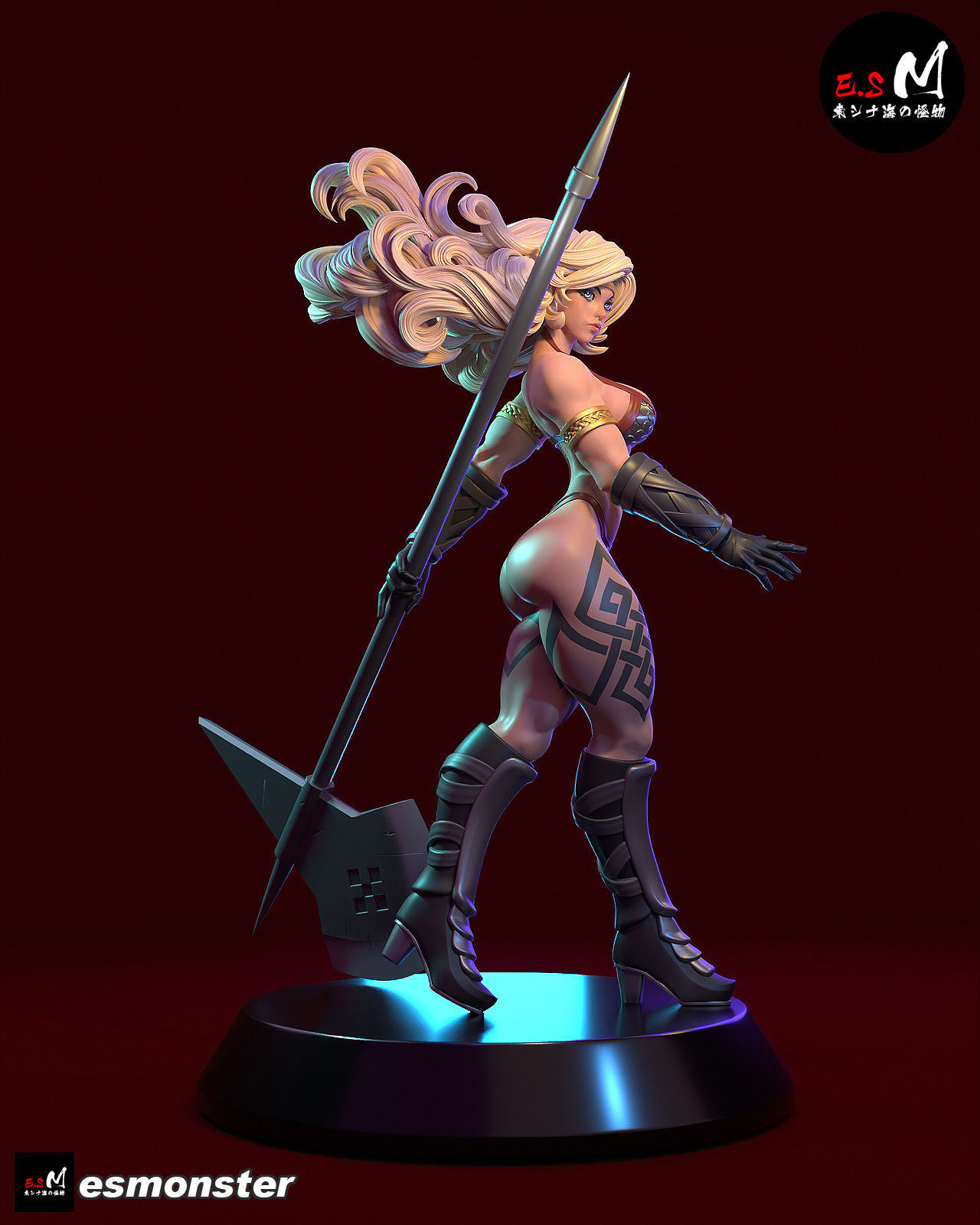 Sorceress Amazon Dragon Crown 3D print model_4