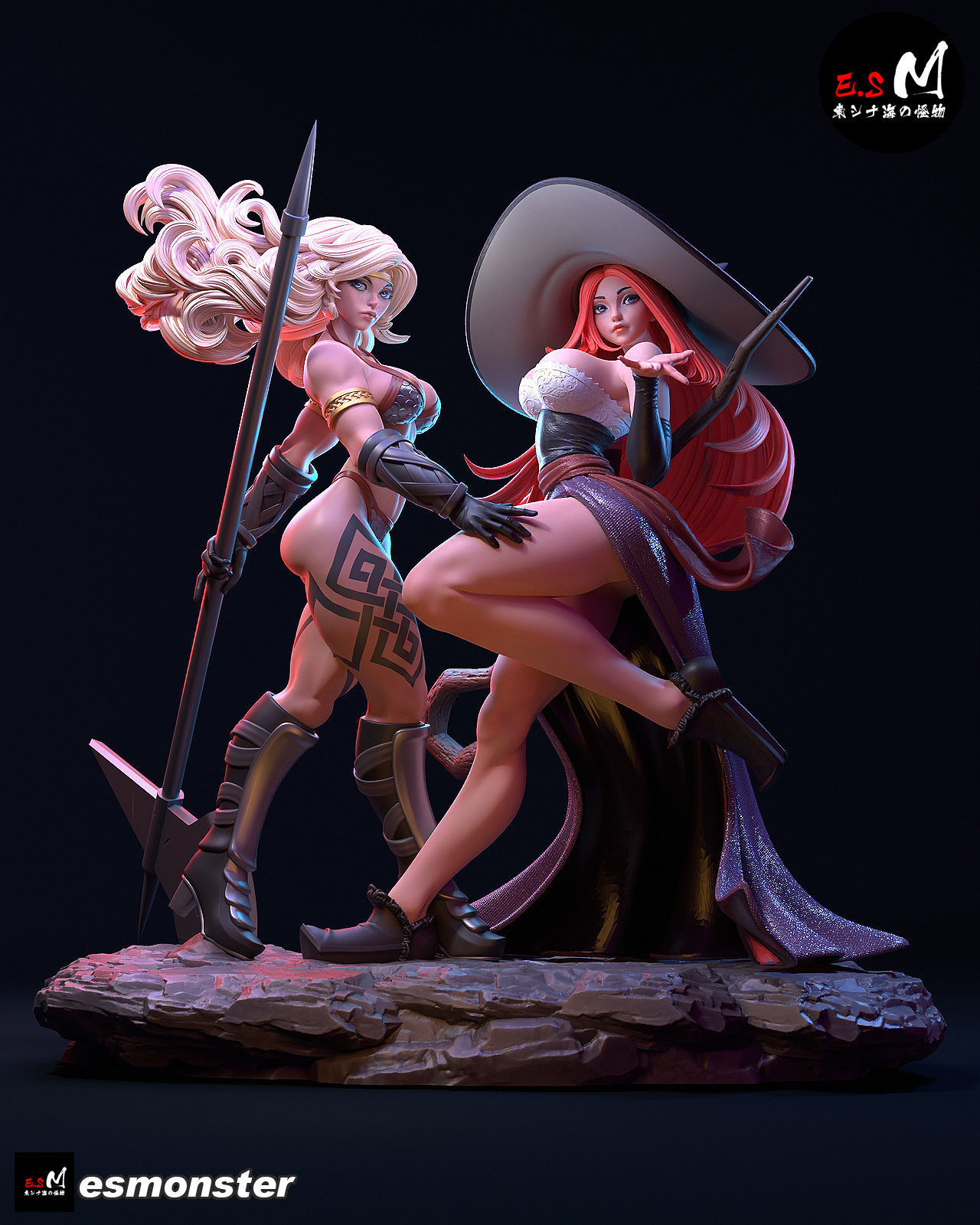 Sorceress Amazon Dragon Crown 3D print model_1