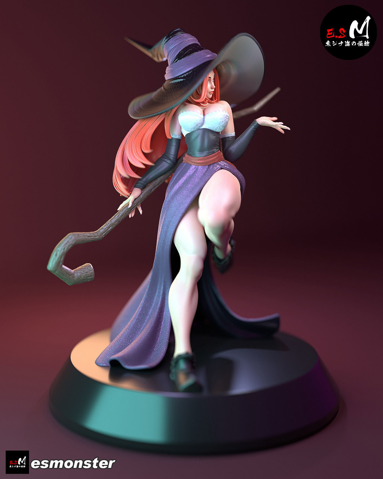 Sorceress Amazon Dragon Crown 3D print model_10
