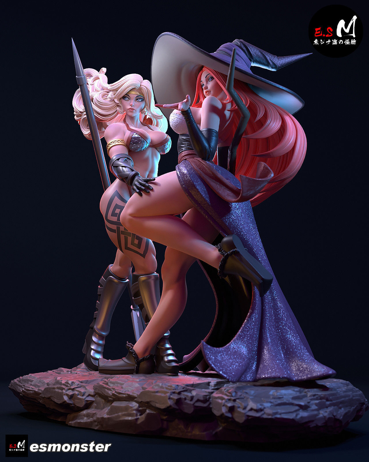 Sorceress Amazon Dragon Crown 3D print model_37