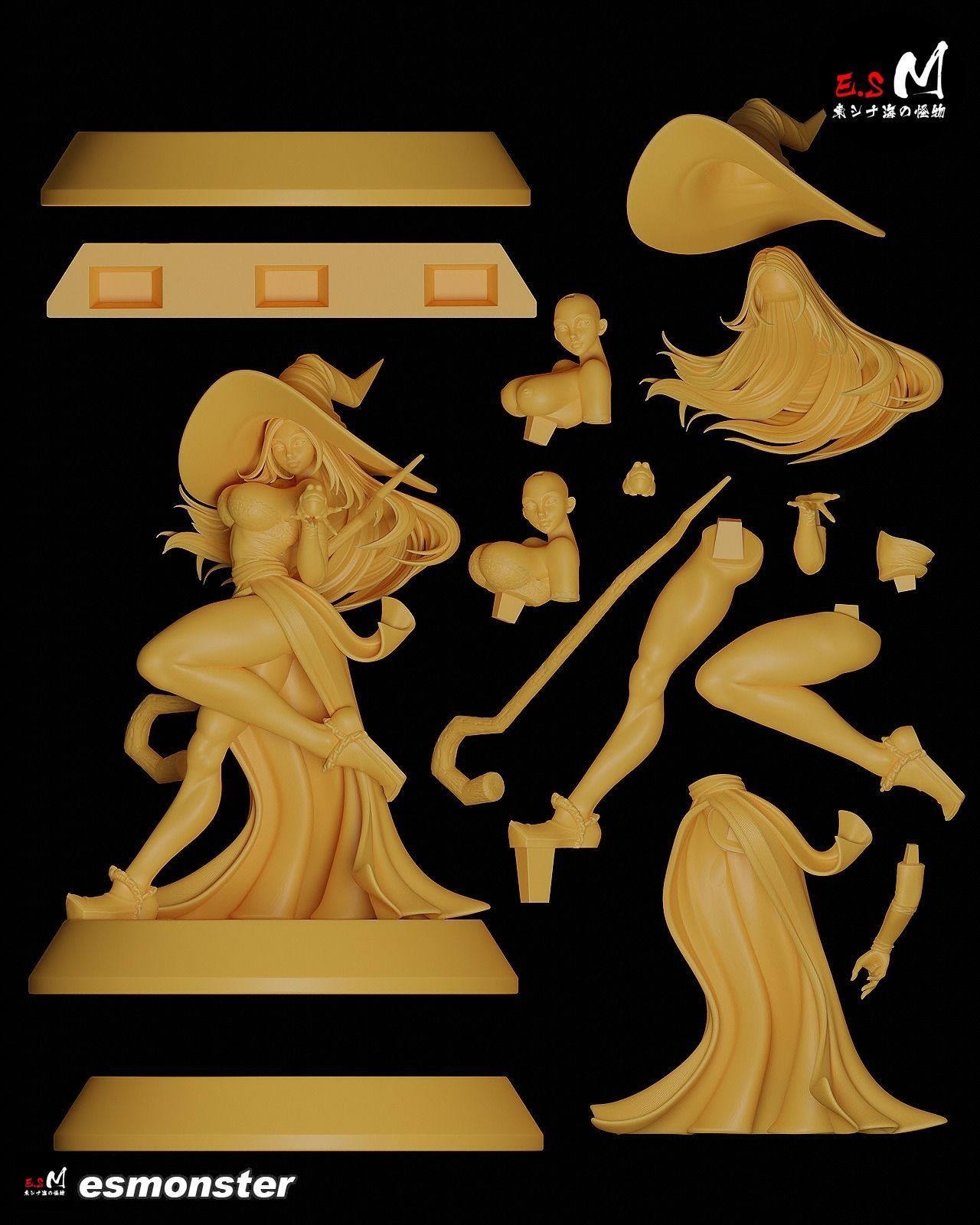 Sorceress Amazon Dragon Crown 3D print model_40