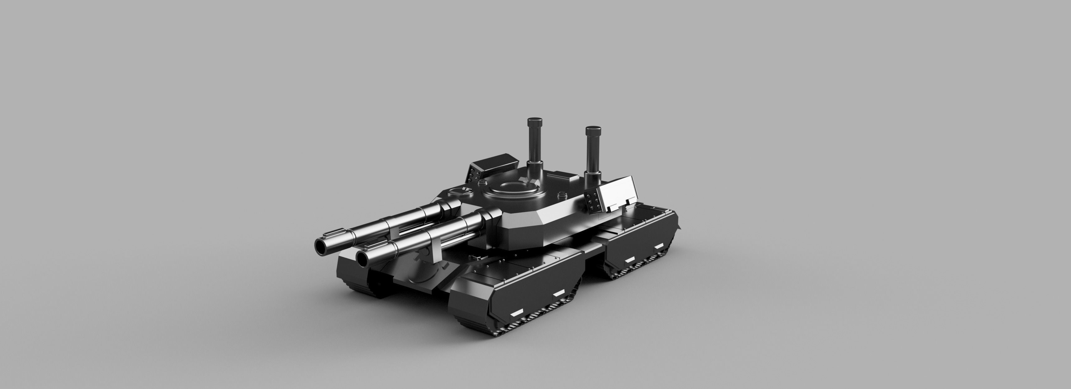 Mammoth Tank Command and Conquer Remastered Battle Tank 3D print model_4