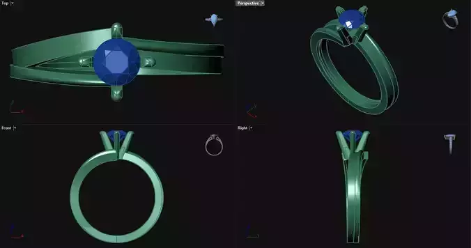 4 Prong Engagement Ring