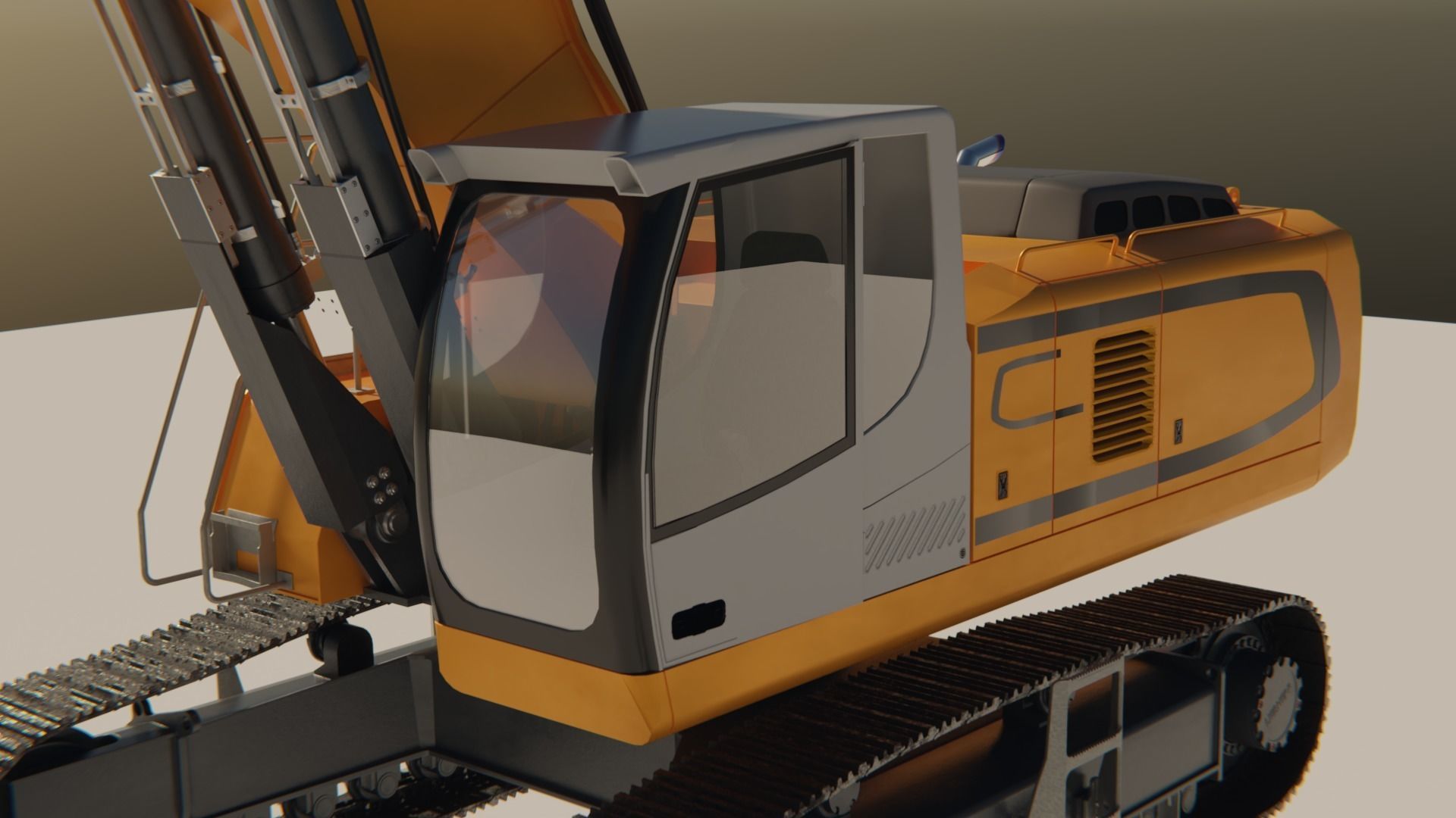 Excavator  3D model_2