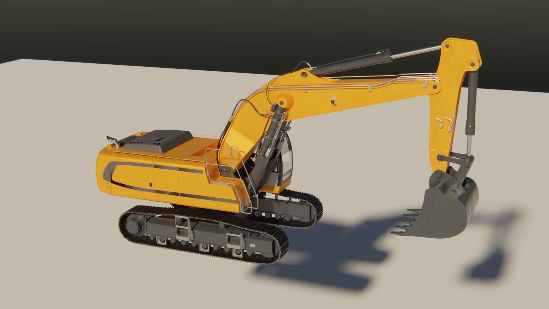 Excavator  3D model_1