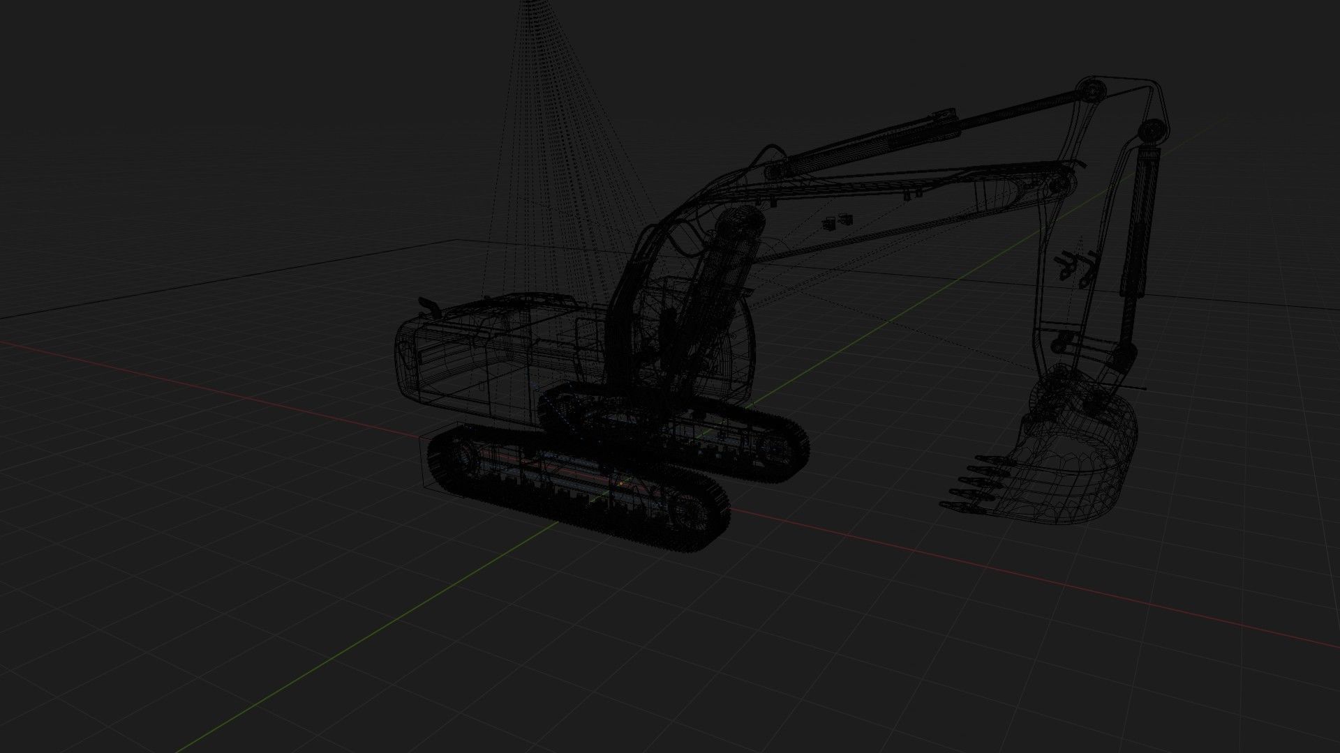 Excavator  3D model_7