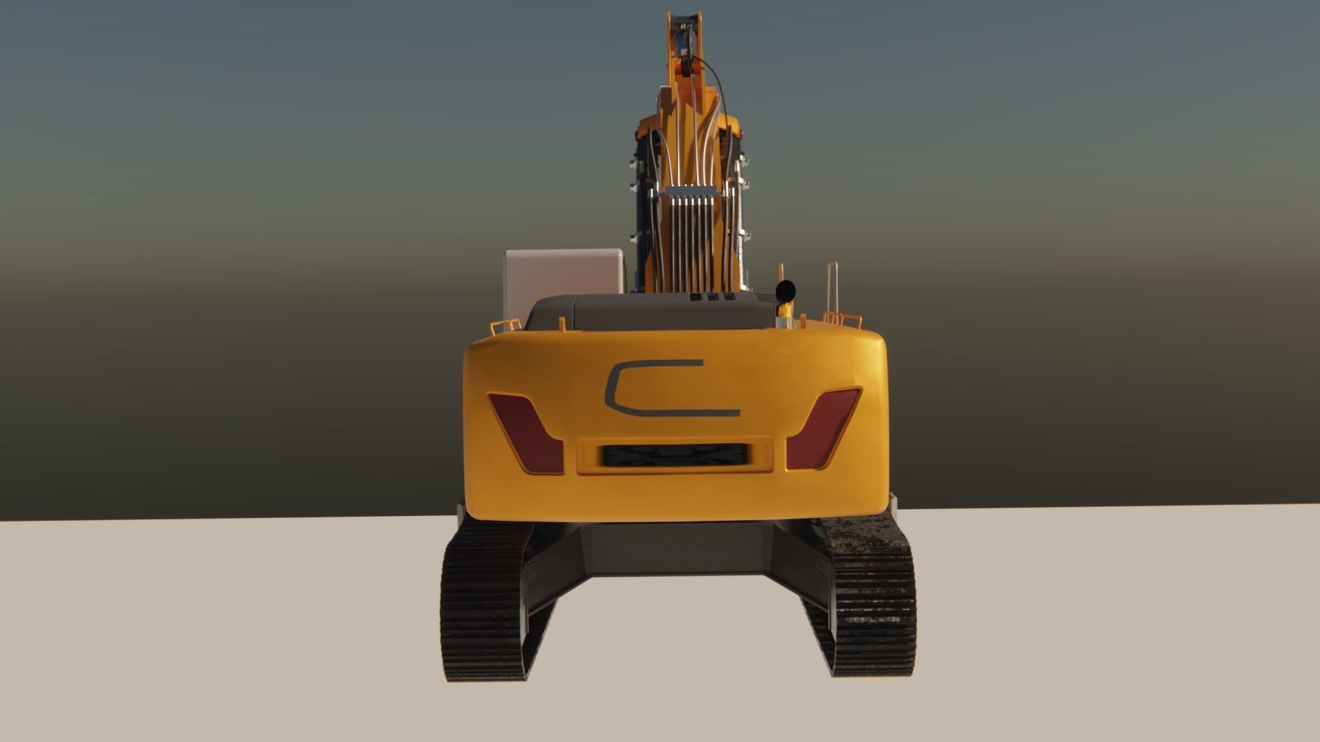 Excavator  3D model_4
