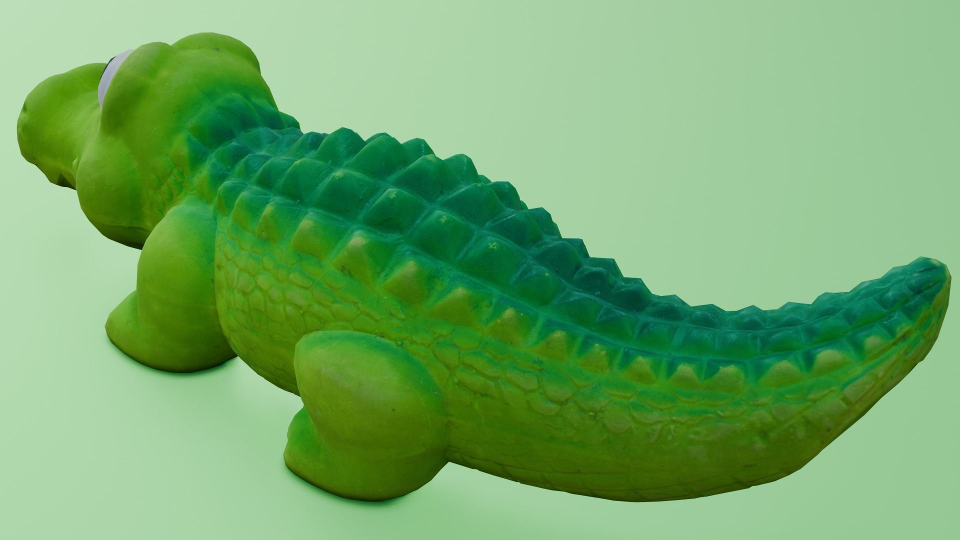 Toy Crocodile 3D Model Low-poly 3D model_3