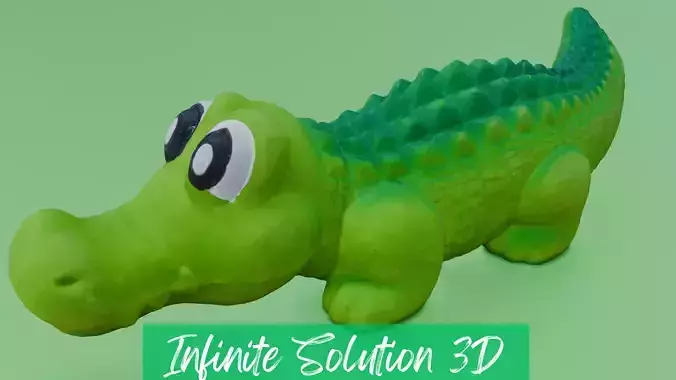 Toy Crocodile 3D Model
