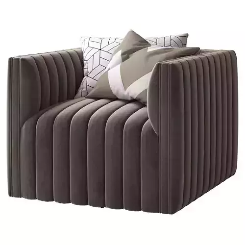 Coco Republic Victor Swivel Chair2 3D model