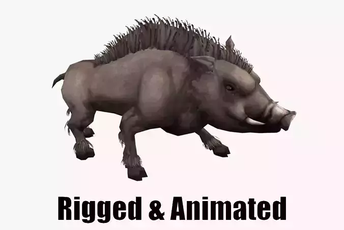 animated boar