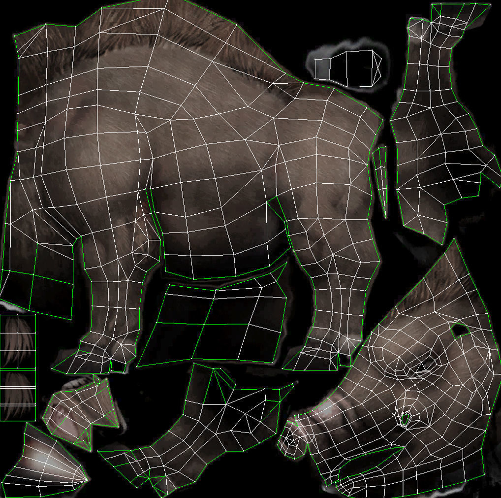 animated boar Low-poly 3D model_9