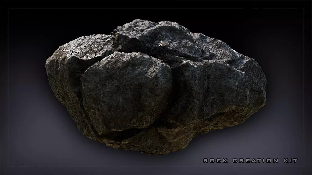 Rock Model realistic hi-poly 3D model_0