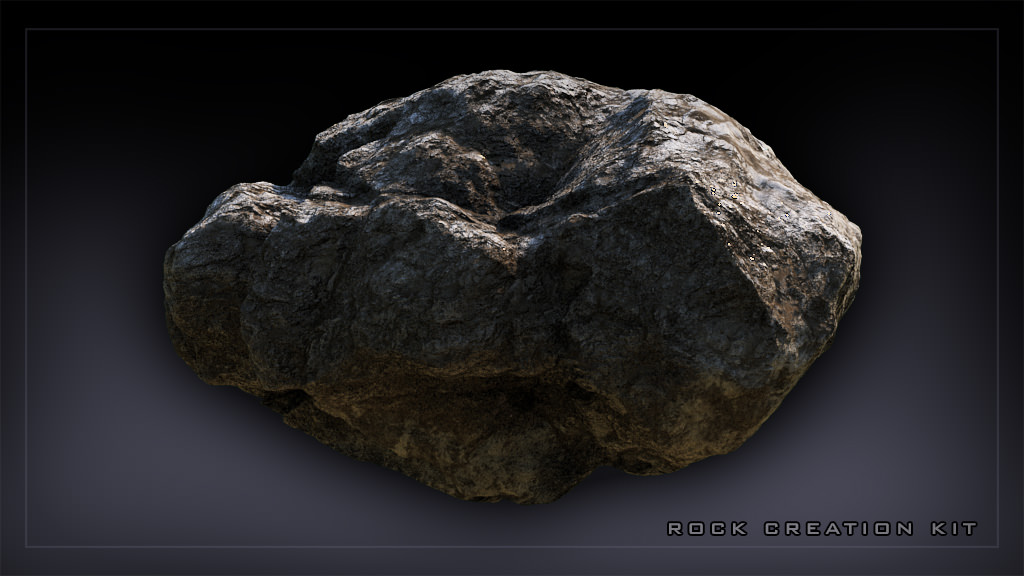 Rock Model realistic hi-poly 3D model_1