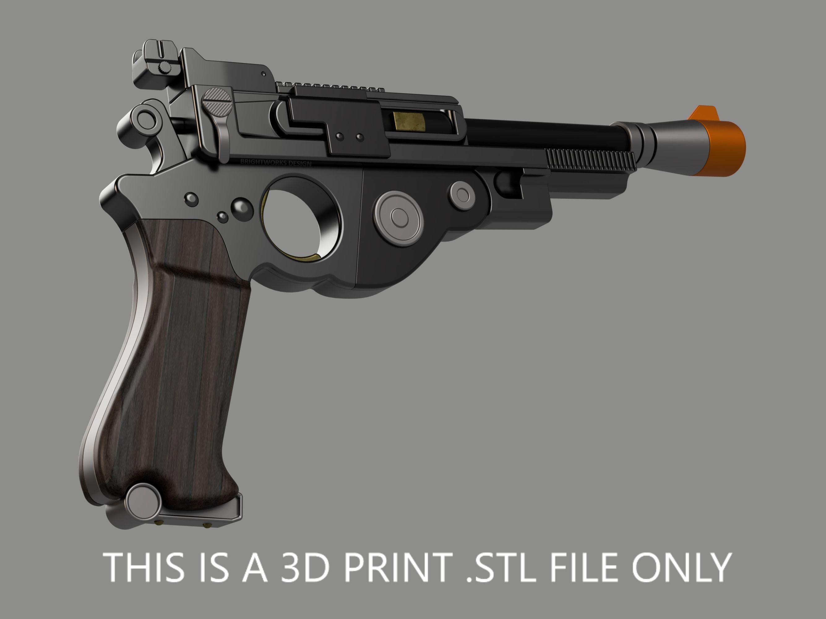 The Mandalorian - Din Djarin IB94 Blaster Pistol - 3D Print File 3D print model_2