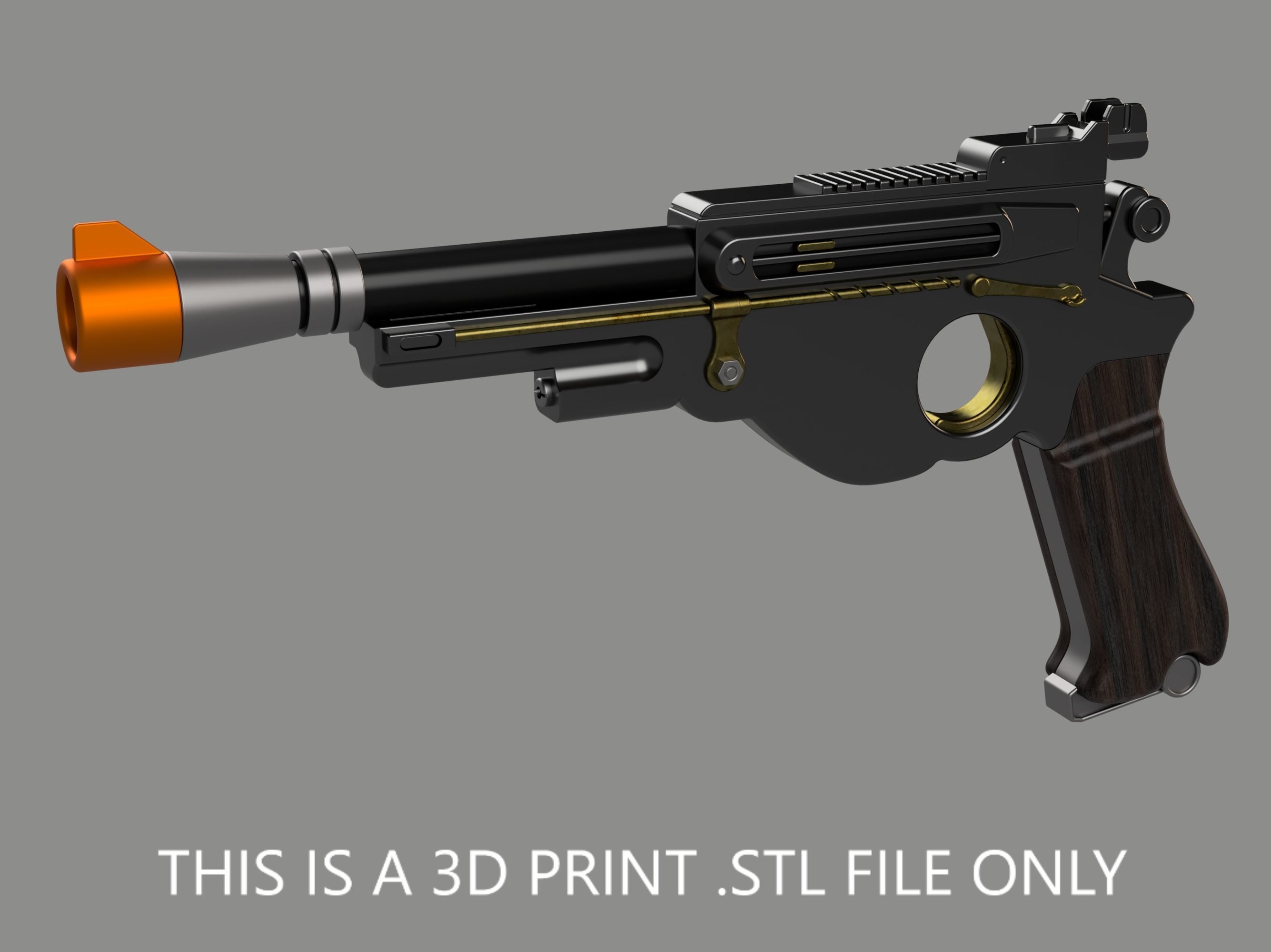 The Mandalorian - Din Djarin IB94 Blaster Pistol - 3D Print File 3D print model_1