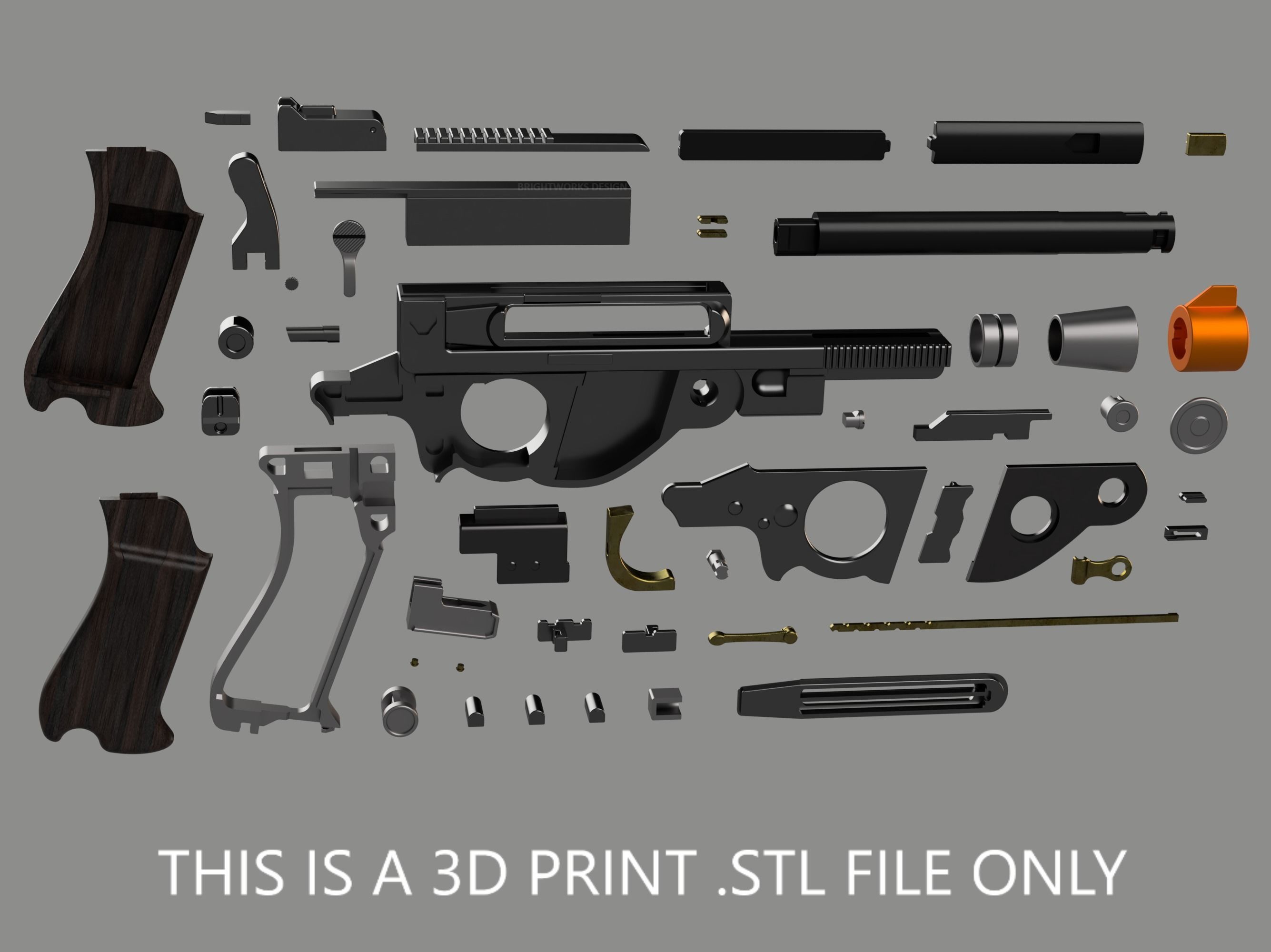 The Mandalorian - Din Djarin IB94 Blaster Pistol - 3D Print File 3D print model_4