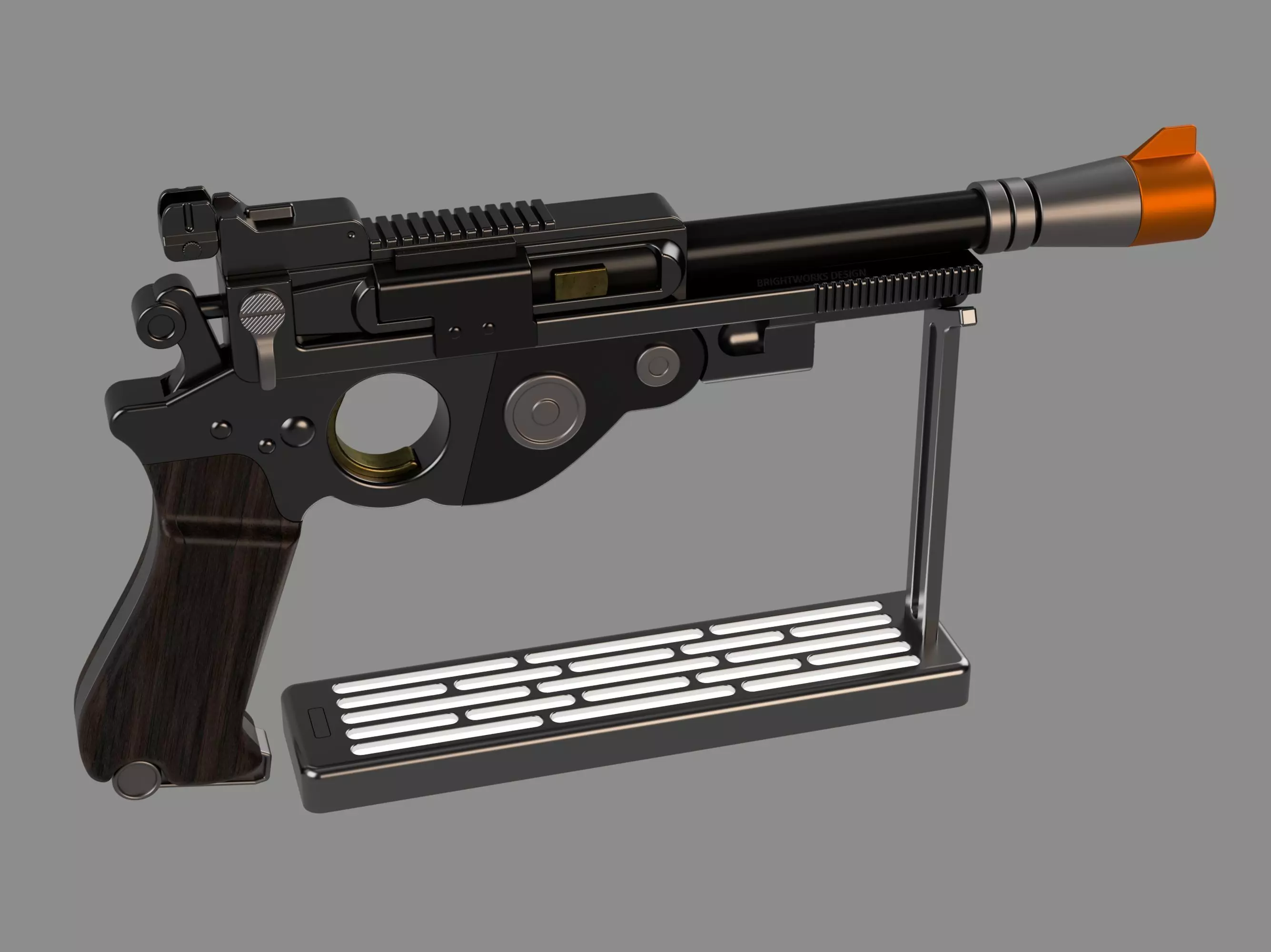 The Mandalorian - Din Djarin IB94 Blaster Pistol - 3D Print File 3D print model_0