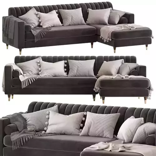 Cult Furniture Belgravia Sofa with Corner Chair